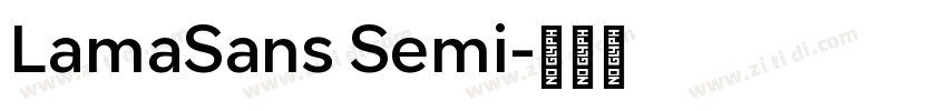 LamaSans Semi字体转换